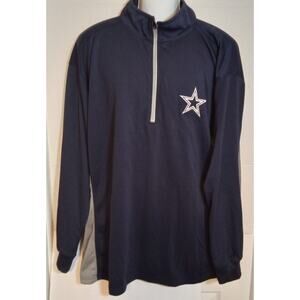 Dallas Cowboys 1/4 Zip Long Sleeve Light Weight Jacket 3XL